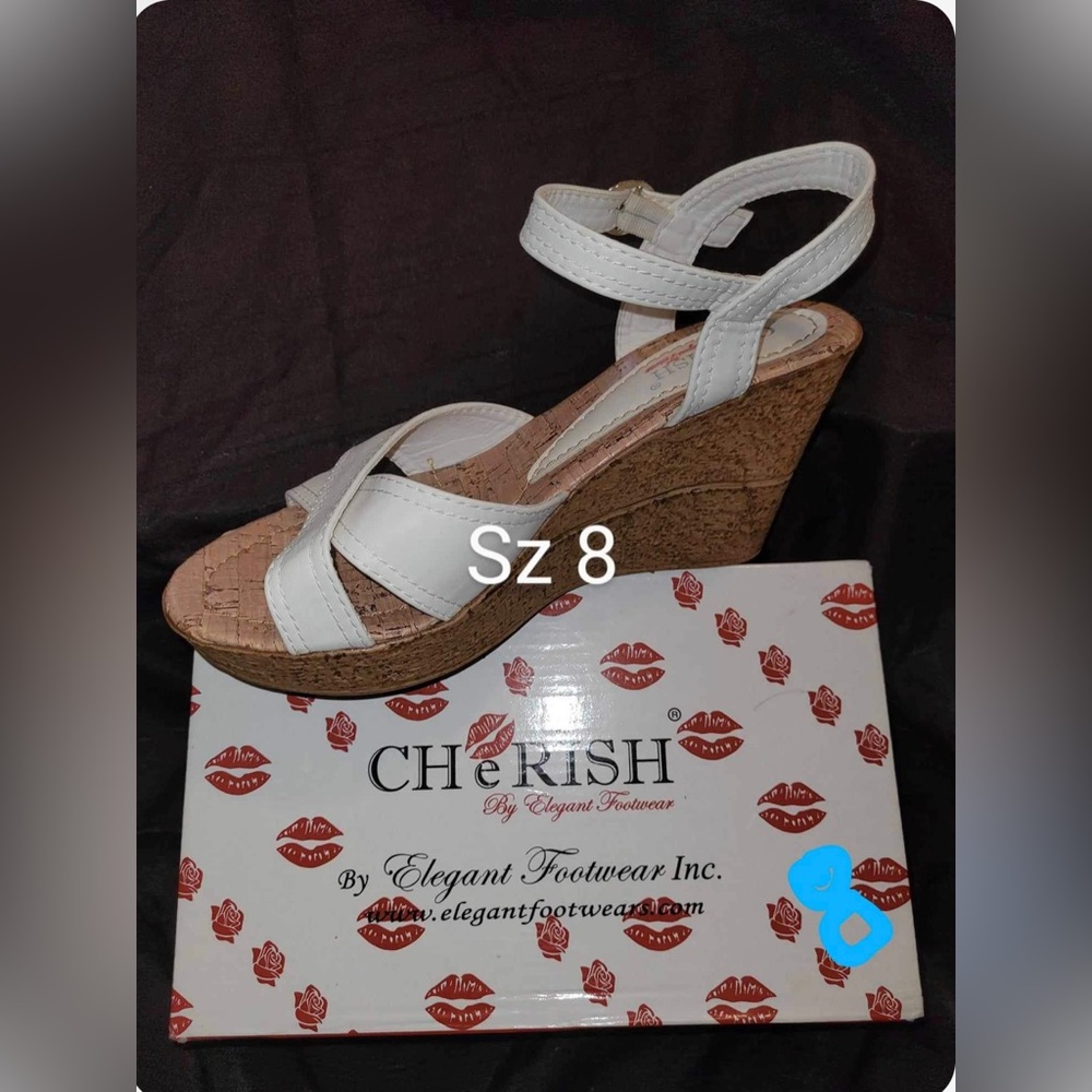 Sandals- Cork heeled only wore once. Brand: Cherish